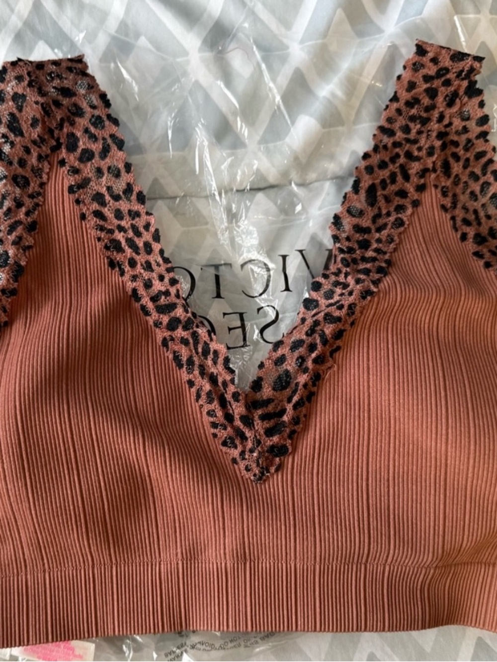 VS PINK leopard bralette